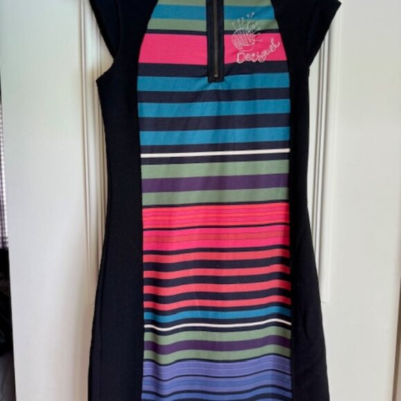 Colorful Desigual Short Sleeve Dress - Picture 5 of 7